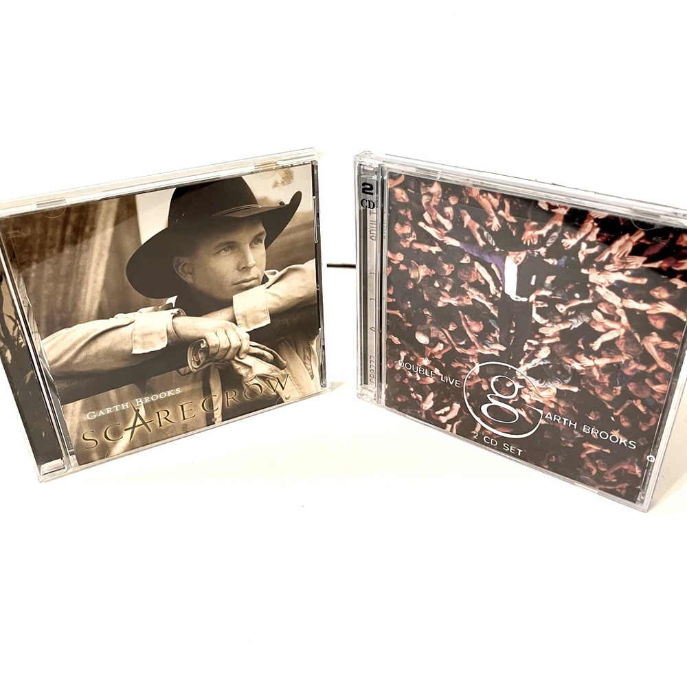 Garth Brooks CD Bundle; Double Live Dublin Ireland & Scarecrow.
